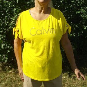 Calvin Klein Shirt with Designer's Name in Bling